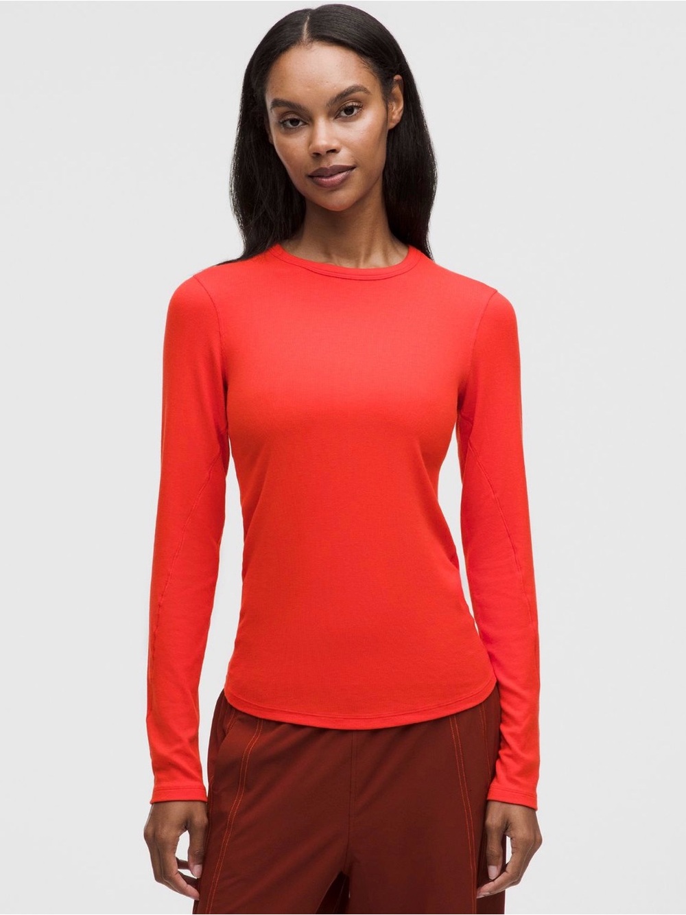 lululemon athletica Long-Sleeve Hold tight Top - Cherry amber